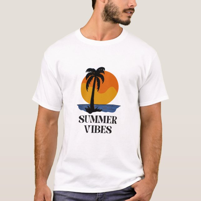 Summer Vibes T-Shirt - Coola Avslappnad Graphic (Framsida)
