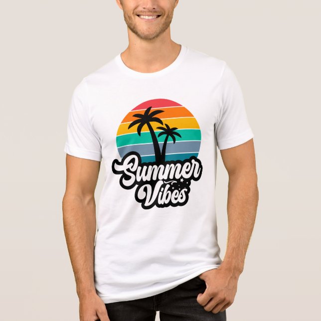 Summer Vibes Tropical Sjö Scene-32922 T Shirt (Framsida)