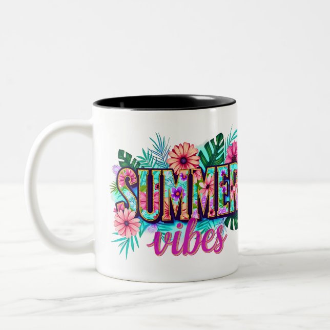 Summer Vibes Två-Tonad Mugg (Vänster)