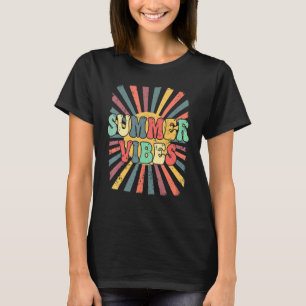 Summer Vibes Vintage Retro Sunshine Tropical Summe T Shirt