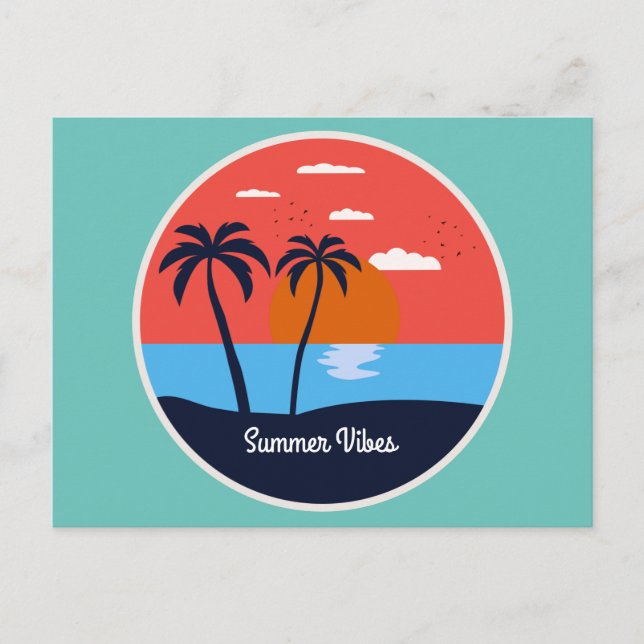Summer Vibes Vykort (Framsida)