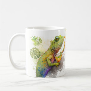 Summer Vibes Watercolor Chameleon Cocktail - Kaffemugg