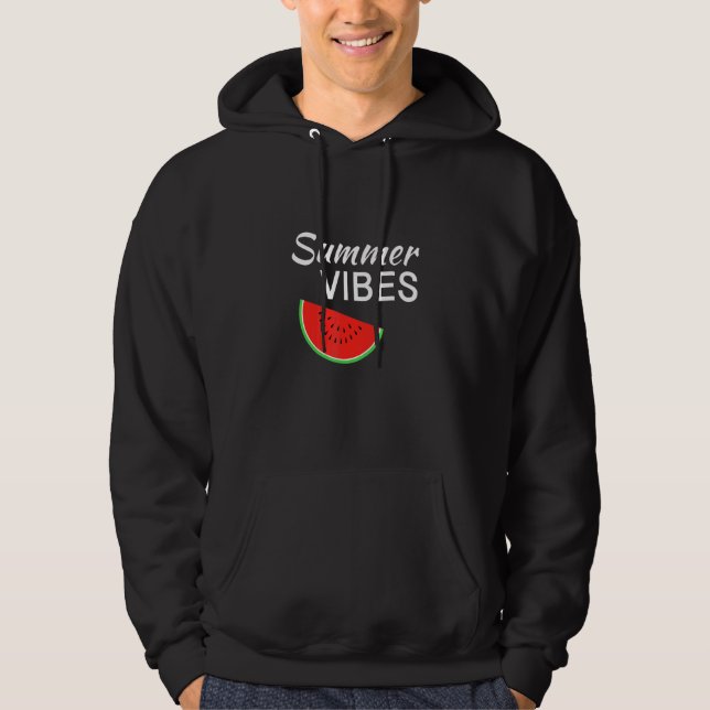 Summer Vibes Watermelon Hoodie (Framsida)