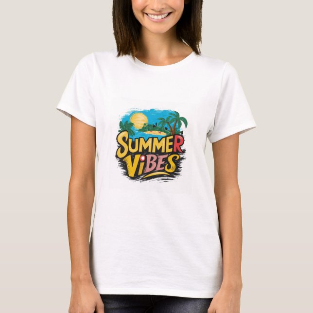 Summer ViBes Women's T-Shirts (Framsida)