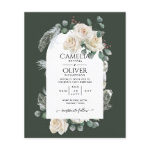 Summer Vit ros Emerald Sage Greenery BRÖLLOP