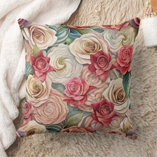Summer vitage roses style Design cushion Kissen Kudde