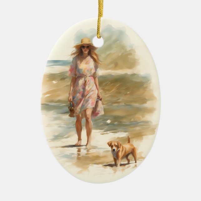 Summer Walk Julgransprydnad Keramik (Framsidan)