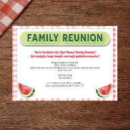 Summer Watermelon Family Reunion Inbjudningar