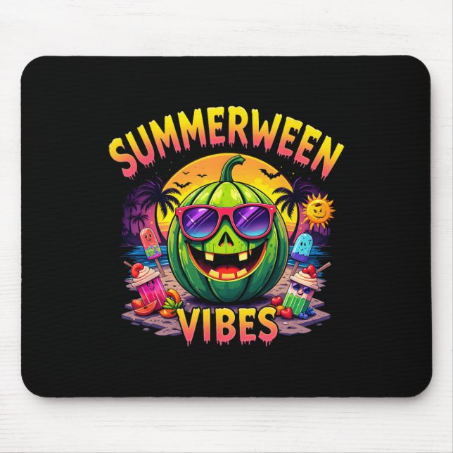 Summer Watermelon Jack-o-lantern Summerween Vibes Musmatta (Framsidan)