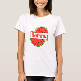 Summer Watermelon Mama Mommy To Be Baby Shower  T Shirt