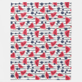 Summer Watermelon Rand Fleecefilt