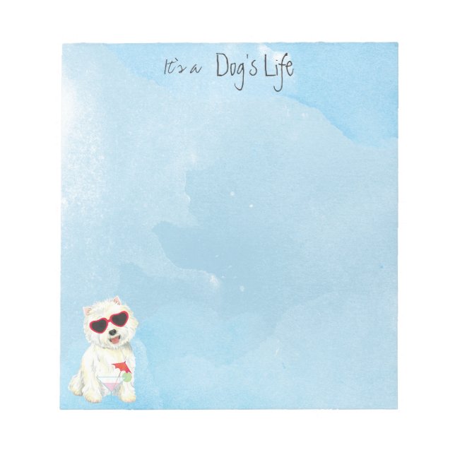 Summer Westie Anteckningsblock (Framsida)