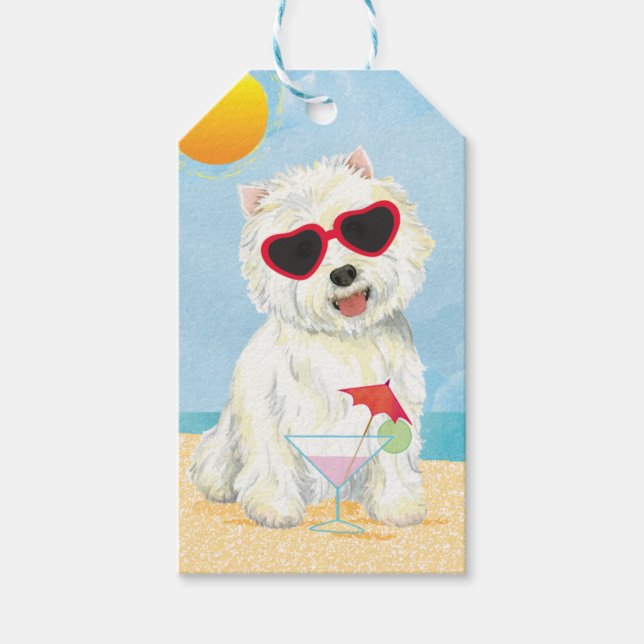 Summer Westie Presentetikett (Framsidan)