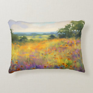 Summer Wildblomdey Ligcape Bloom Art Prydnadskudde
