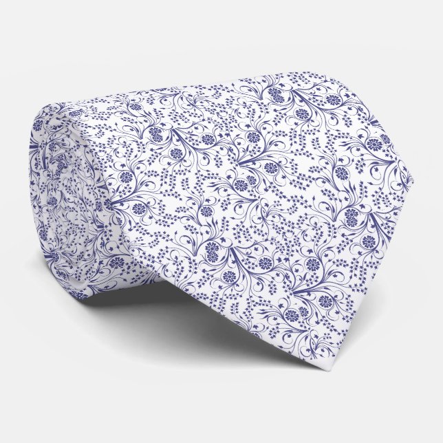 Summer Wildblomma Mönster Neck Tie Slips (Rullad)