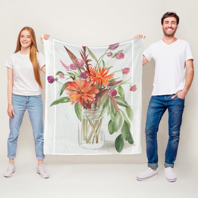 Summer Wildblommor Fleecefilt (På plats)