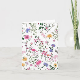 Summer Wildblommor Kort