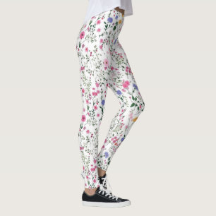 Summer Wildblommor Leggings