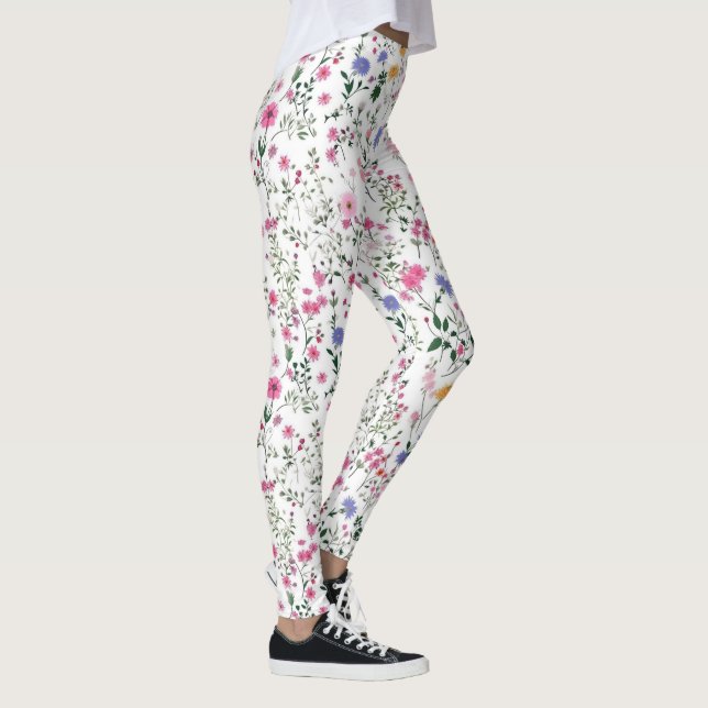 Summer Wildblommor Leggings (Höger)
