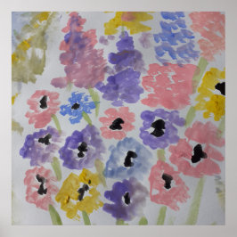 Summer Wildblommor Poster