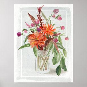 Summer Wildblommor Poster