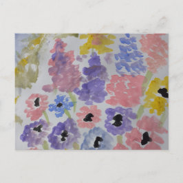 Summer Wildblommor Vykort