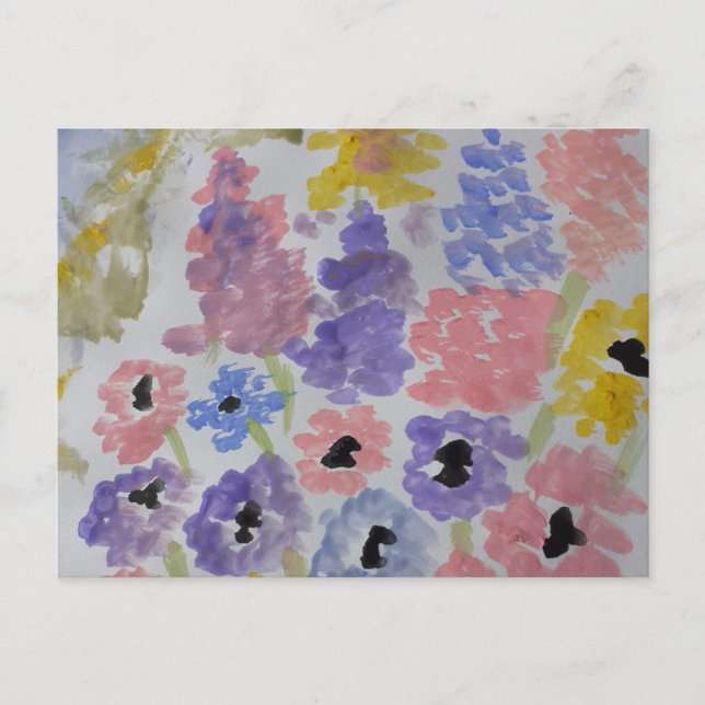 Summer Wildblommor Vykort (Framsida)