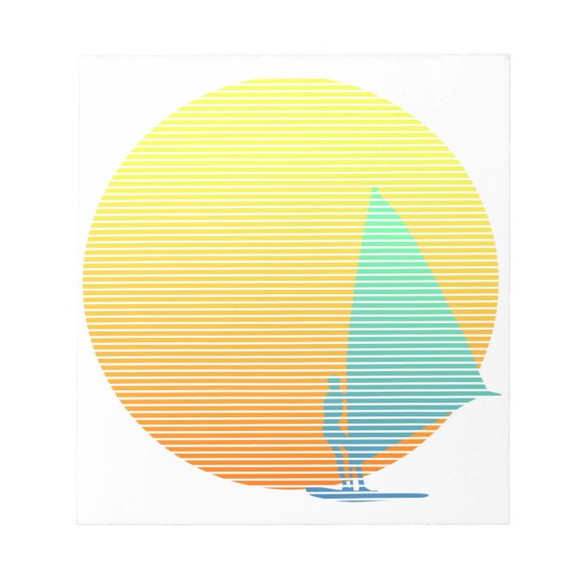 Summer Windsurfer Anteckningsblock (Framsida)