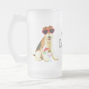 Summer Wire Fox Terrier Frostat Ölglas