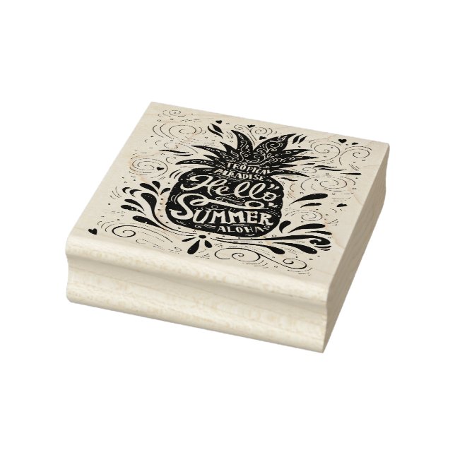Summer Wood Art Rubber Frimärke Stämpel (Stämpel)