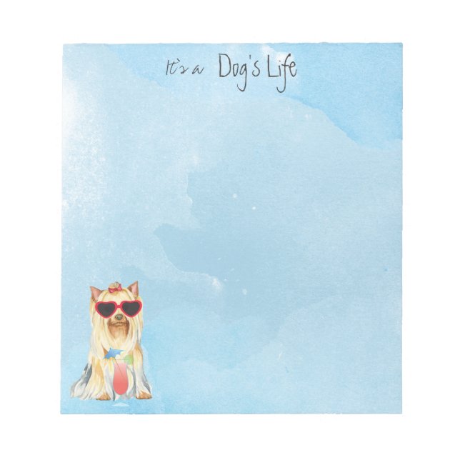 Summer Yorkie Anteckningsblock (Framsida)