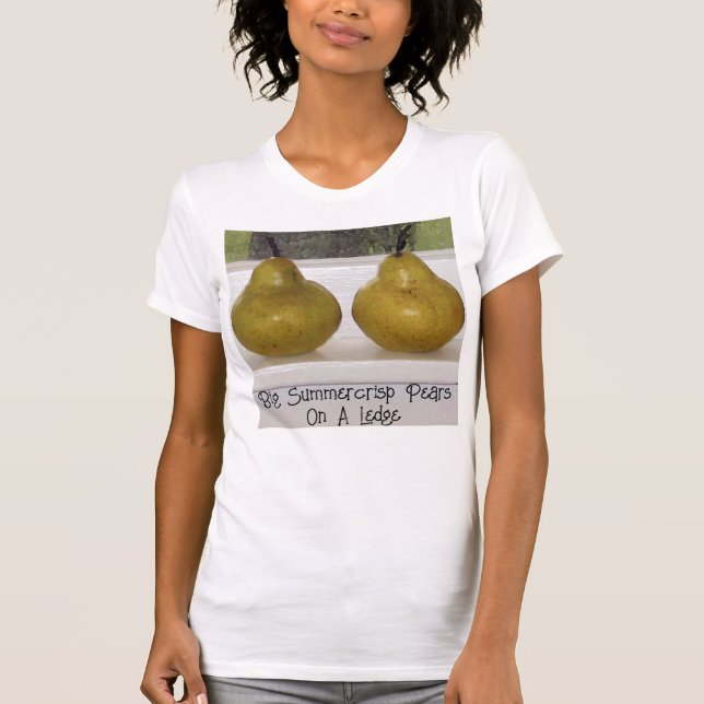 Summercrisp Pears på Ledge Art Photo Tshirt T Shirt (Framsida)