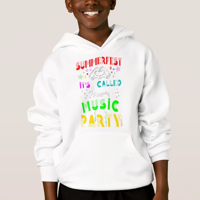 Summerfest som heter Music Party T Shirt (Framsida)