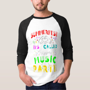 Summerfest som heter Music Party T Shirt