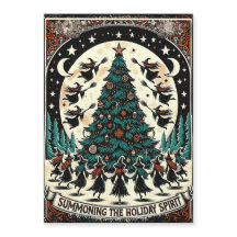 Summering av Helgdag Spirit Greeting Card Witch