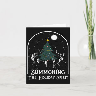Summering av Helgdag Spirit Skeleton Dancing Chri Kort