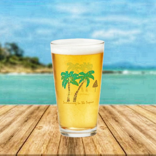 Summering i Tropikernorna Glaskopp (Enjoy your cool, brew even more, served in this Summering In The Tropics Beer Glass!)
