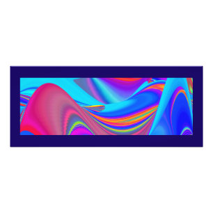 Summerkänsla, Abstrakt 3D Rainbowart Fototryck