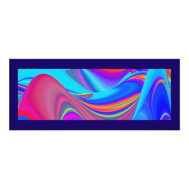 Summerkänsla, Abstrakt 3D Rainbowart Fototryck (Framsidan)