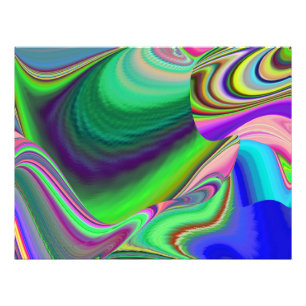 Summerkänsla, Abstrakt 3D Rainbowart Fototryck