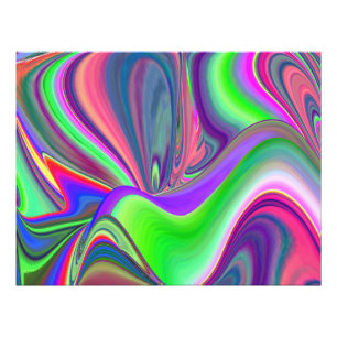 Summerkänsla, Abstrakt 3D Rainbowart Fototryck