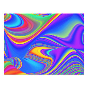 Summerkänsla, Abstrakt 3D Rainbowart Fototryck