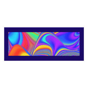 Summerkänsla, Abstrakt 3D Rainbowart Fototryck