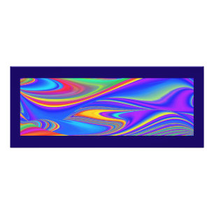 Summerkänsla, Abstrakt 3D Rainbowart Fototryck