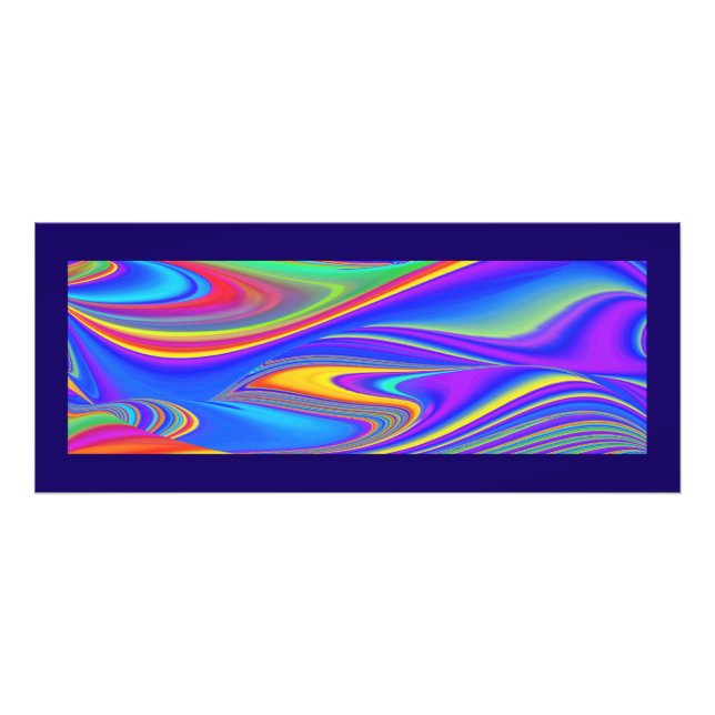 Summerkänsla, Abstrakt 3D Rainbowart Fototryck (Framsidan)