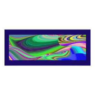 Summerkänsla, Abstrakt 3D Rainbowart Fototryck