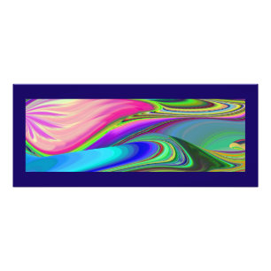 Summerkänsla, Abstrakt 3D Rainbowart Fototryck
