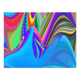 Summerkänsla, Abstrakt 3D Rainbowart Fototryck