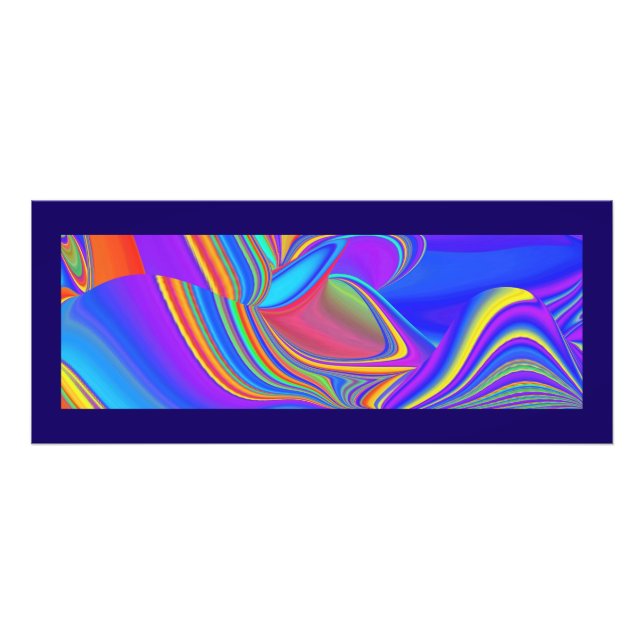 Summerkänsla, Abstrakt 3D Rainbowart Fototryck (Framsidan)