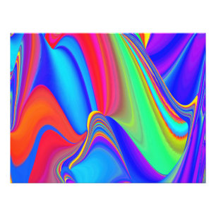 Summerkänsla, Abstrakt 3D Rainbowart Fototryck